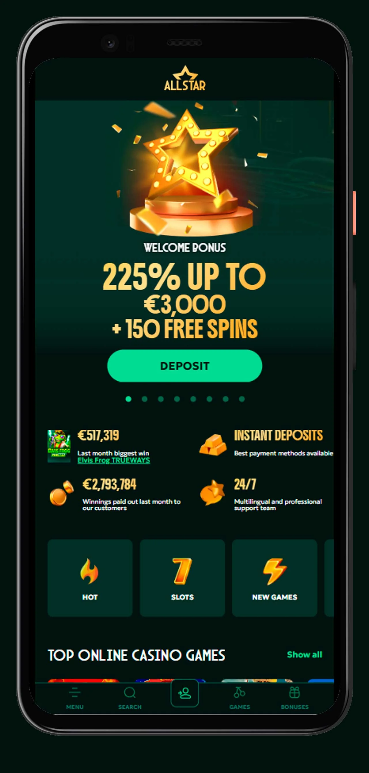 allstar casino mobil